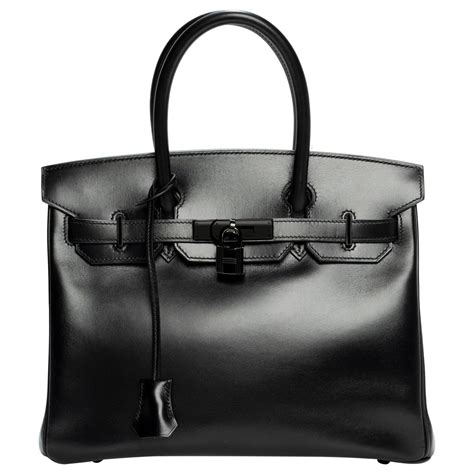 hermes birkin so black.